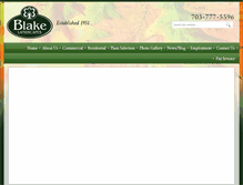 Tablet Screenshot of blakelandscapes.com